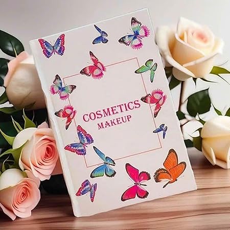 All In One Makeup Palette Book | 4 In 1 Makeup Book with 6 Highlighters, 4 Contour Shades, 24 Eyeshadows, 6 Blush Shades, and 3 Eyebrow Powders | Long Lasting and Waterproof