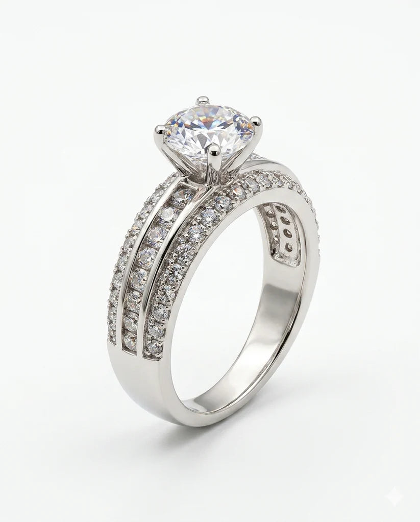 18k exclusive adjustable engagement ring